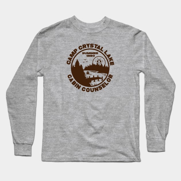 Camp Crystal Lake Counselor Long Sleeve T-Shirt by Mike Ralph Creative